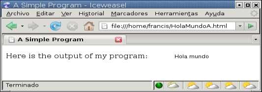 Applet Java Hola mundo en el browser